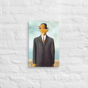 The son of a duck - tribute to René Magritte